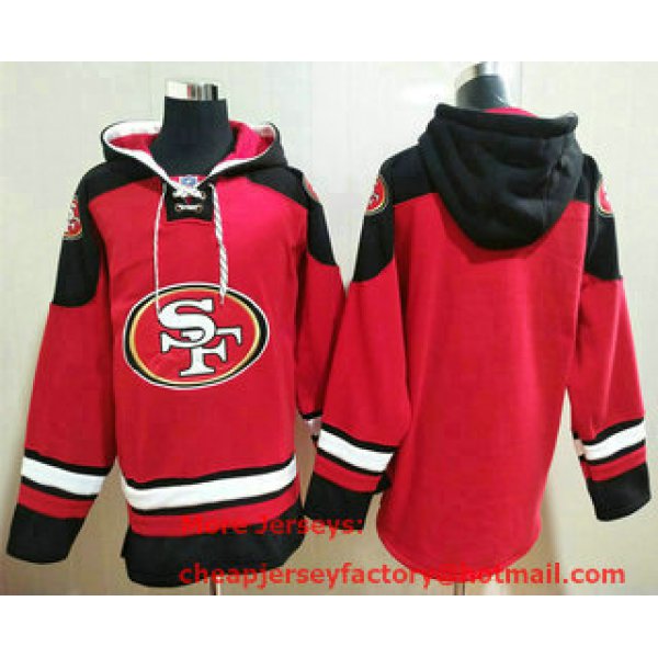 Men's San Francisco 49ers Blank Red Team Color New NFL Hoodie