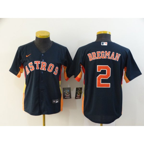 Women's Houston Astros #2 Alex Bregman Navy Blue Stitched MLB Cool Base Nike Jersey