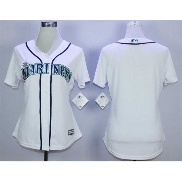 Women's Miami Marlins Blank White Women New Cool Base Jersey