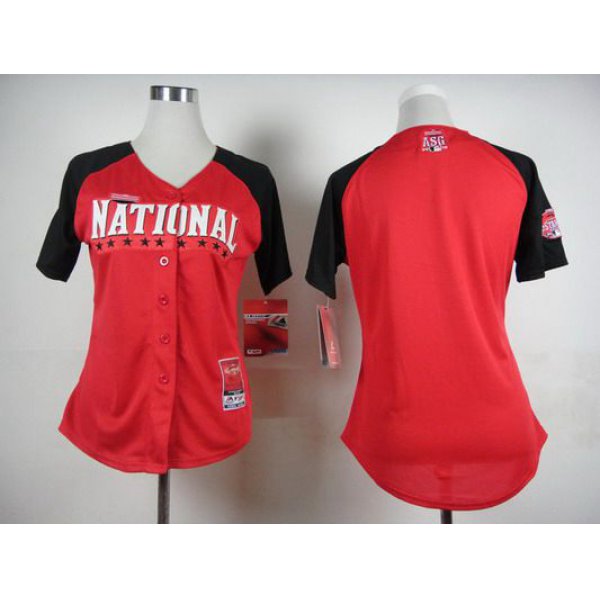 Women's National League Blank 2015 MLB All-Star Red Cool Base Jersey