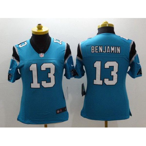 Women's Carolina Panthers #13 Kelvin Benjamin Light Blue Alternate NFL Nike Limited Jersey