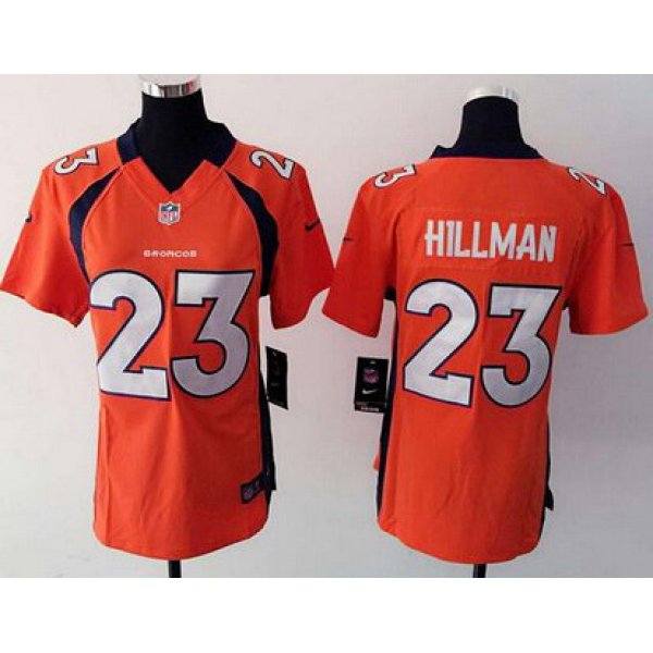 Women's Denver Broncos #23 Ronnie Hillman Orange Team Color NFL Nike Game Jersey