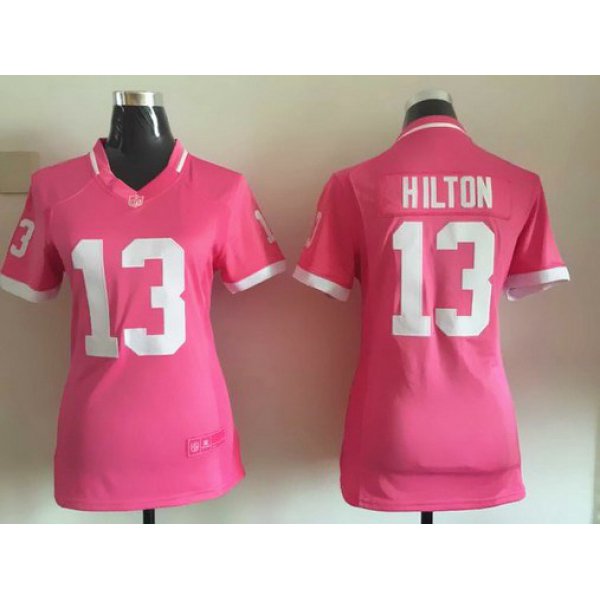 Women's Indianapolis Colts #13 T.Y. Hilton Pink Bubble Gum 2015 NFL Jersey