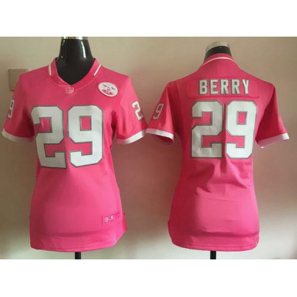 Women's Kansas City Chiefs #29 Eric Berry Pink Bubble Gum 2015 NFL Jersey