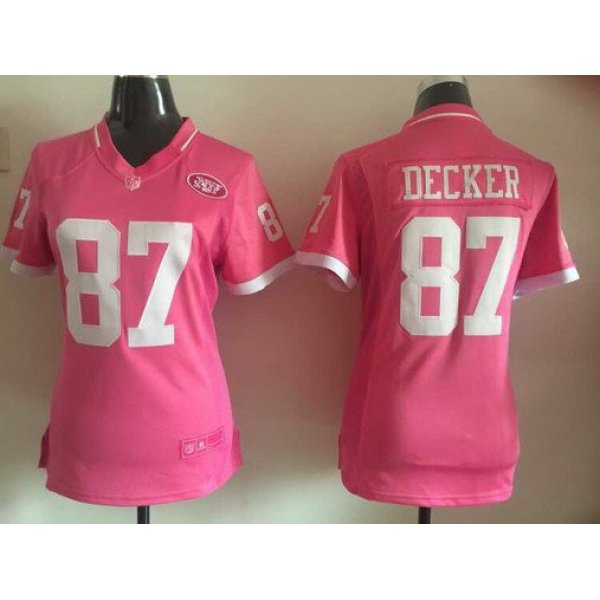 Women's New York Jets #87 Eric Decker Pink Bubble Gum 2015 NFL Jersey