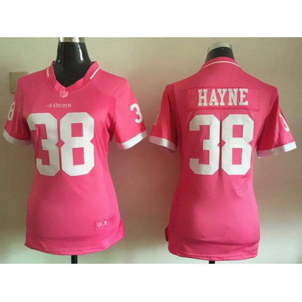 Women's San Francisco 49ers #38 Jarryd Hayne Pink Bubble Gum 2015 NFL Jersey