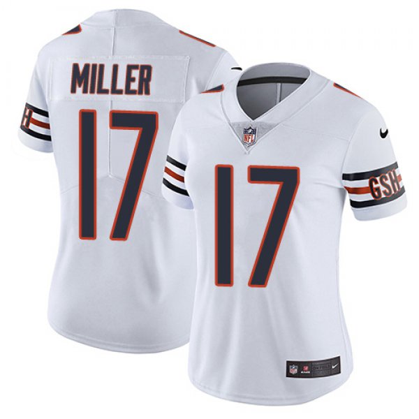 Nike Bears #17 Anthony Miller White Women's Stitched NFL Vapor Untouchable Limited Jersey