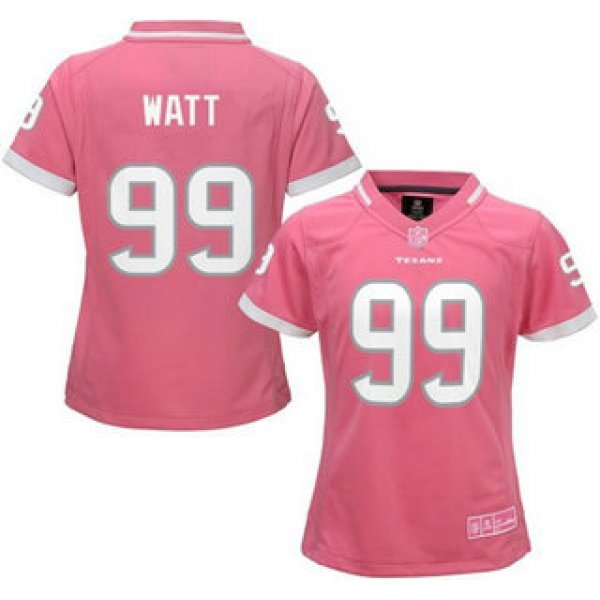 Women's Houston Texans #99 J.J. Watt Pink Bubble Gum 2015 NFL Jersey