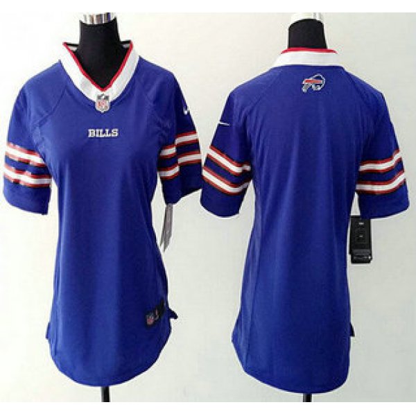 Women's Buffalo Bills Blank Royal Blue Team Color NFL Nike Game Jersey