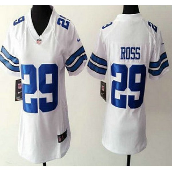Women's Dallas Cowboys #29 Joel Ross Nike White Game Jersey
