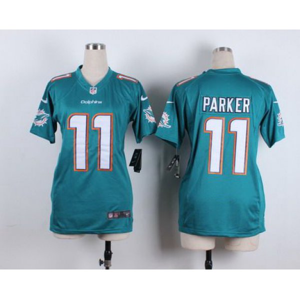 Women's Miami Dolphins #11 DeVante Parker Nike 2013 Green Game Jersey