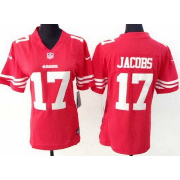 Women's San Francisco 49ers #17 Chuck Jacobs Nike Red Game Jersey