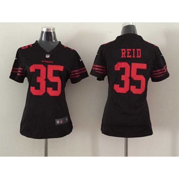 Women's San Francisco 49ers #35 Eric Reid 2015 Nike Black Game Jersey
