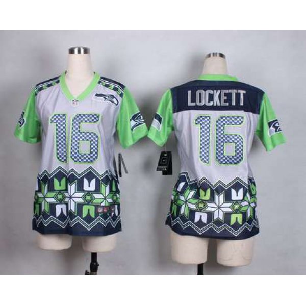 Women's Seattle Seahawks #16 Tyler Lockett 2015 Nike Noble Fashion Jersey