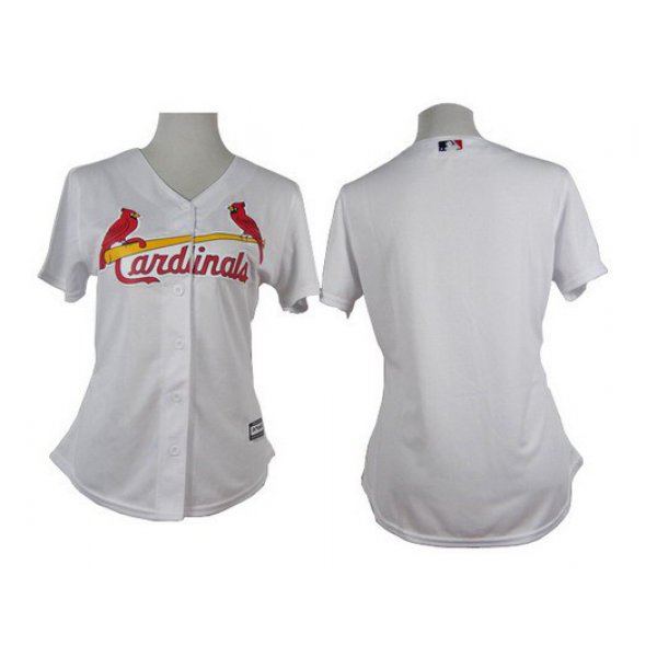 Women's St. Louis Cardinals Blank White Jersey