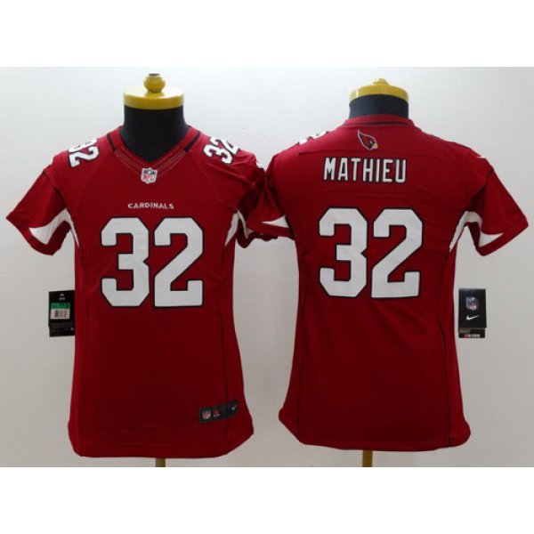 Nike Arizona Cardinals #32 Tyrann Mathieu Red Limited Womens Jersey