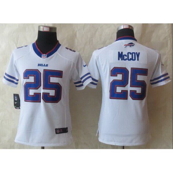 Nike Buffalo Bills #25 LeSean McCoy 2013 White Limited Womens Jersey