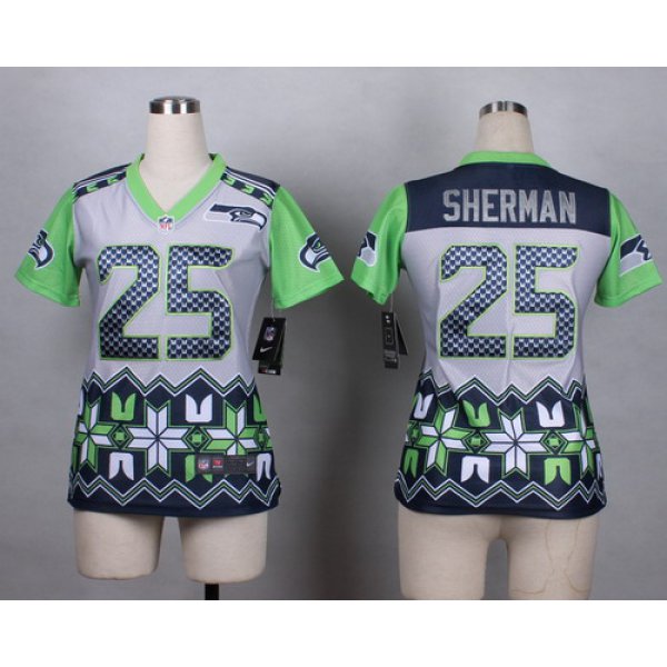 Nike Seattle Seahawks #25 Richard Sherman 2015 Noble Fashion Womens Jersey