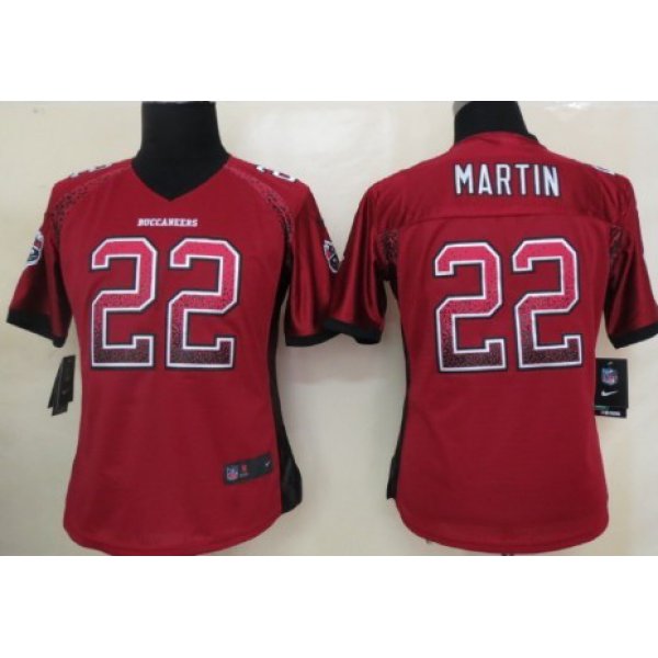 Nike Tampa Bay Buccaneers #22 Doug Martin Drift Fashion Red Womens Jersey