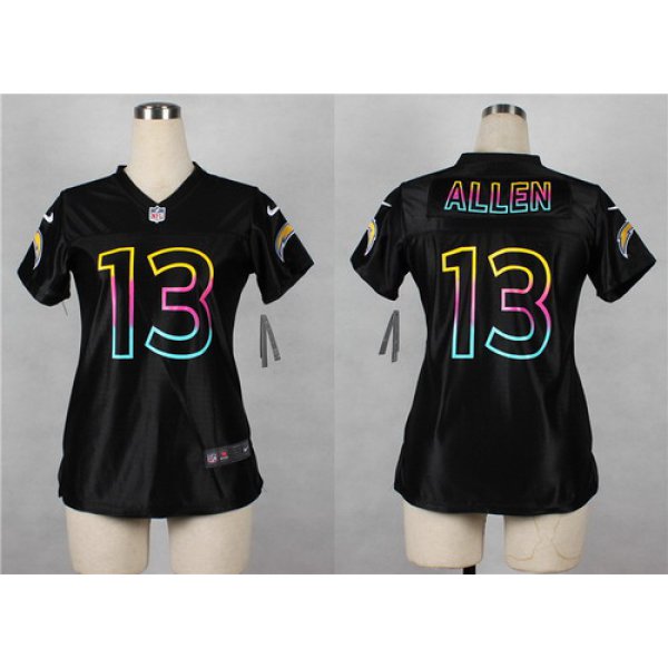 Nike San Diego Chargers #13 Keenan Allen Pro Line Black Fashion Womens Jersey