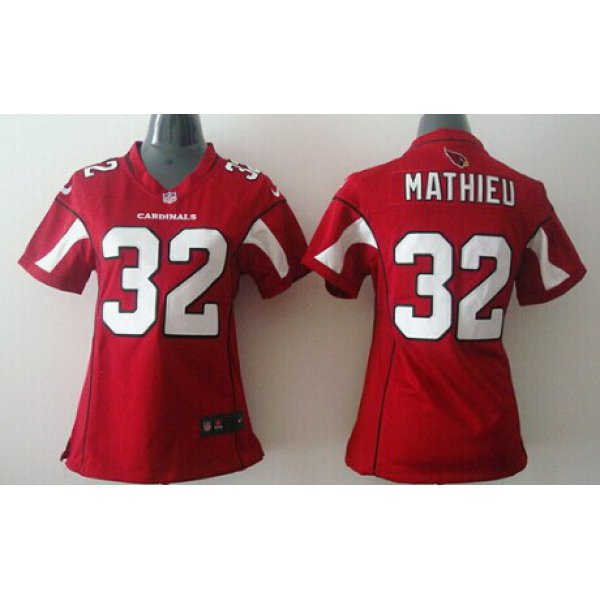 Nike Arizona Cardinals #32 Tyrann Mathieu Red Game Womens Jersey