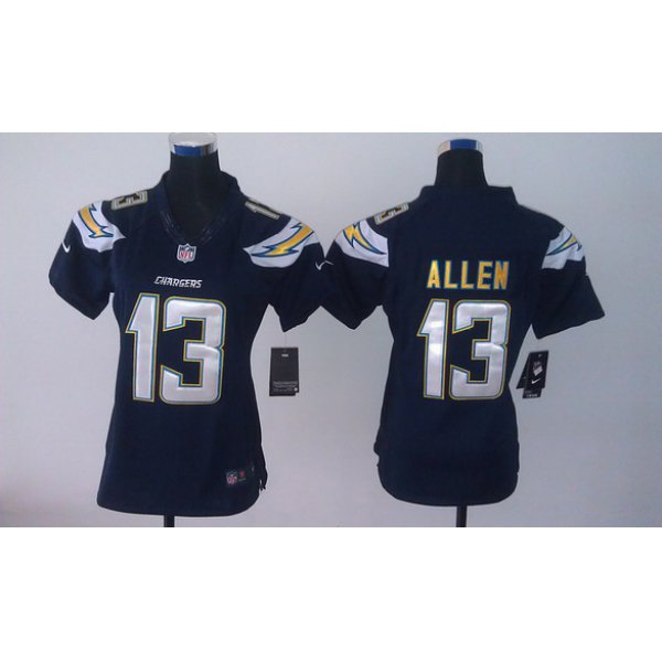 Nike San Diego Chargers #13 Keenan Allen 2013 Navy Blue Limited Womens Jersey