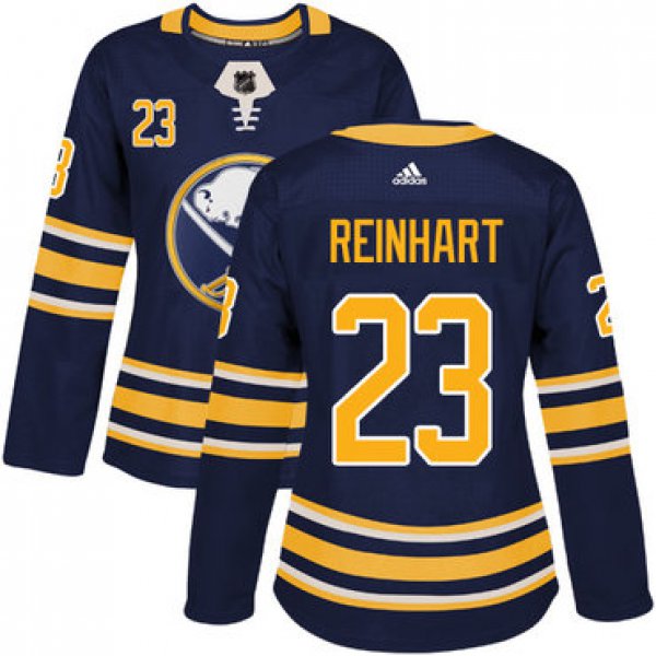 Adidas Buffalo Sabres #23 Sam Reinhart Navy Blue Home Authentic Women's Stitched NHL Jersey