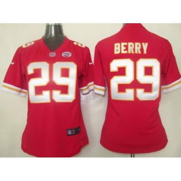 Nike Kansas City Chiefs #29 Eric Berry Red Game Womens Jersey