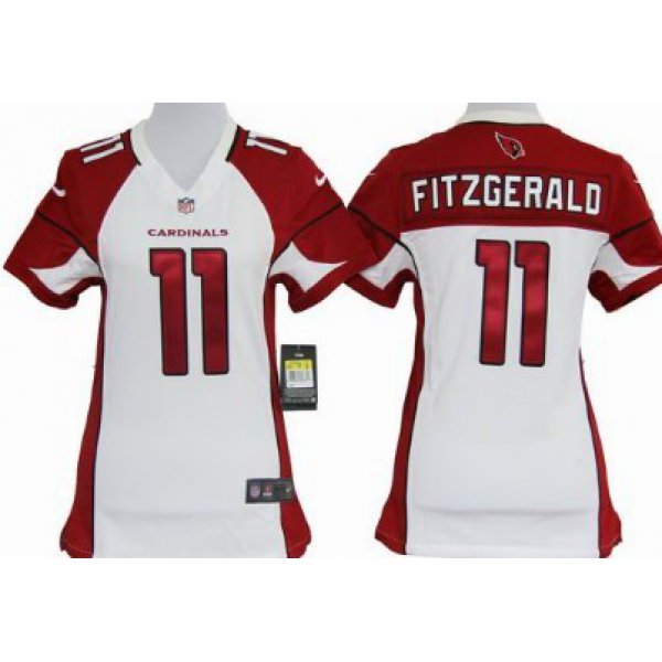 Nike Arizona Cardinals #11 Larry Fitzgerald White Game Womens Jersey