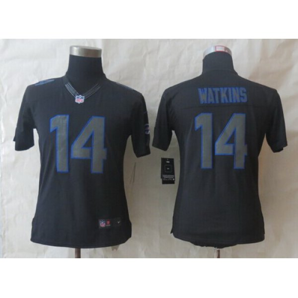 Nike Buffalo Bills #14 Sammy Watkins Black Impact Limited Womens Jersey