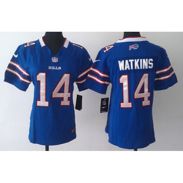 Nike Buffalo Bills #14 Sammy Watkins Light Blue Limited Womens Jersey