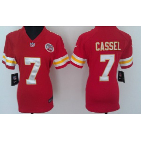 Nike Kansas City Chiefs #7 Matt Cassel Red Game Womens Jersey