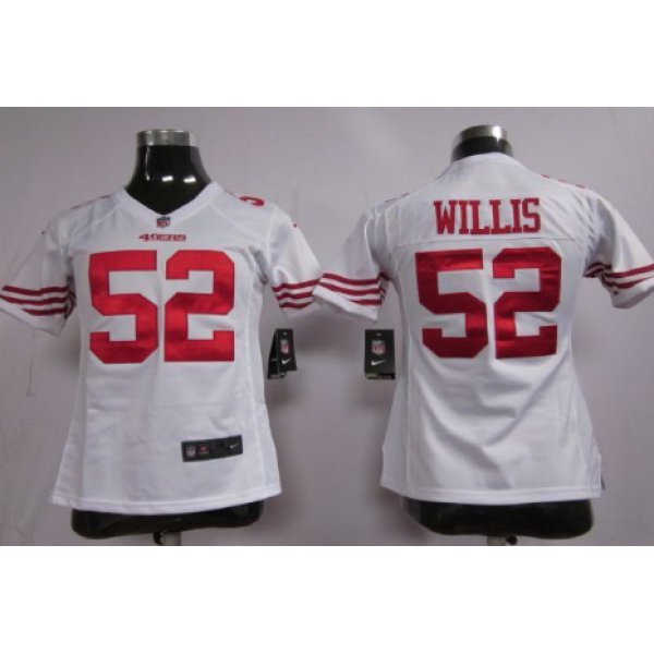 Nike San Francisco 49ers #52 Patrick Willis White Game Womens Jersey