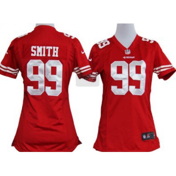Nike San Francisco 49ers #99 Aldon Smith Red Game Womens Jersey