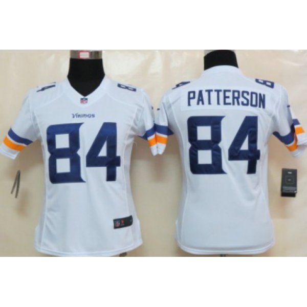 Nike Minnesota Vikings #84 Cordarrelle Patterson 2013 White Limited Womens Jersey