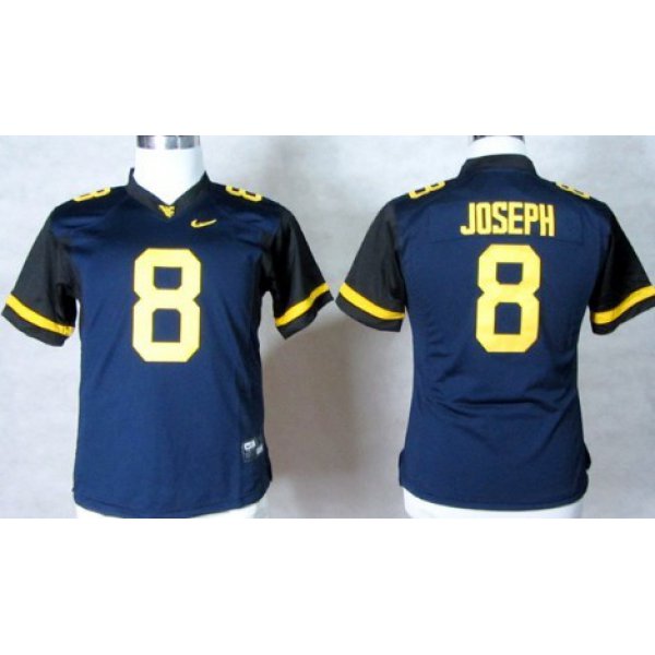 West Virginia Mountaineers #8 Karl Joseph 2013 Navy Blue Womens Jersey