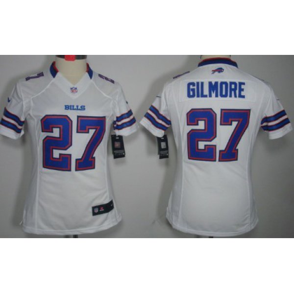 Nike Buffalo Bills #27 Stephon Gilmore White Limited Womens Jersey