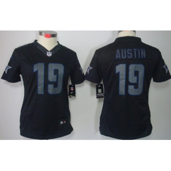 Nike Dallas Cowboys #19 Miles Austin Black Impact Limited Womens Jersey