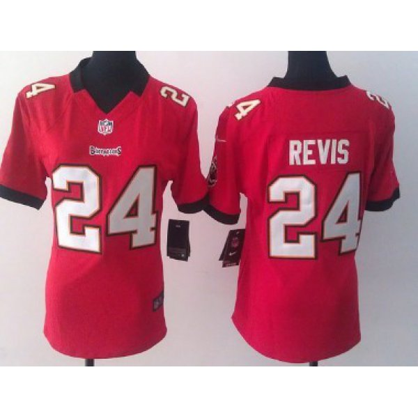 Nike Tampa Bay Buccaneers #24 Darrelle Revis Red Game Womens Jersey