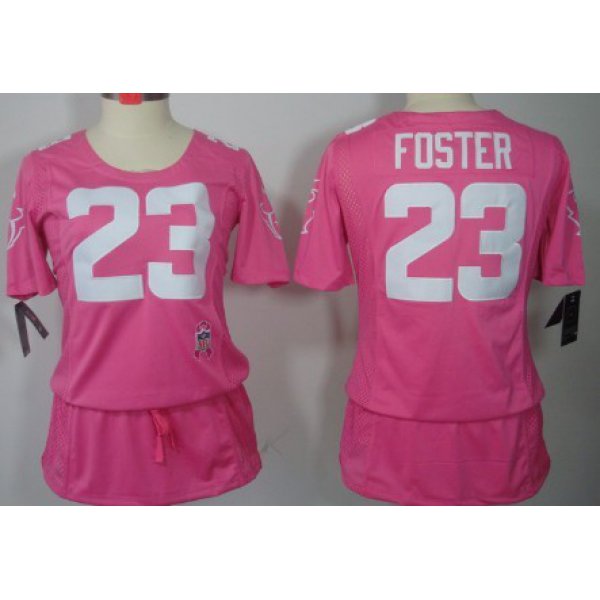 Nike Chicago Bears #23 Devin Hester Breast Cancer Awareness Pink Womens Jersey