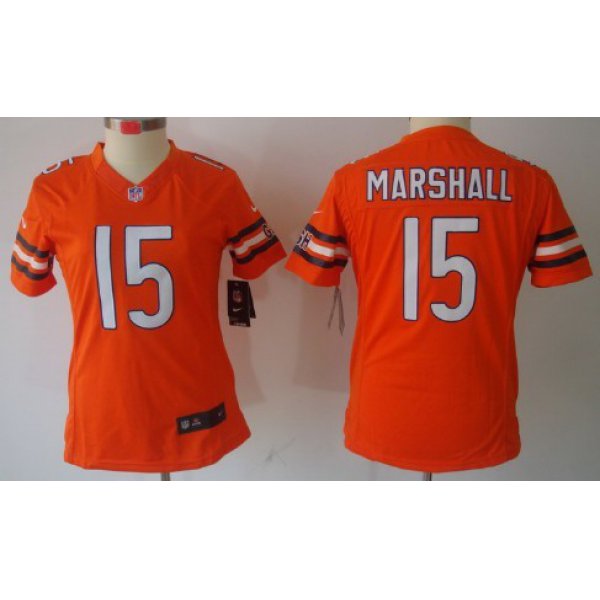 Nike Chicago Bears #15 Brandon Marshall Orange Limited Womens Jersey