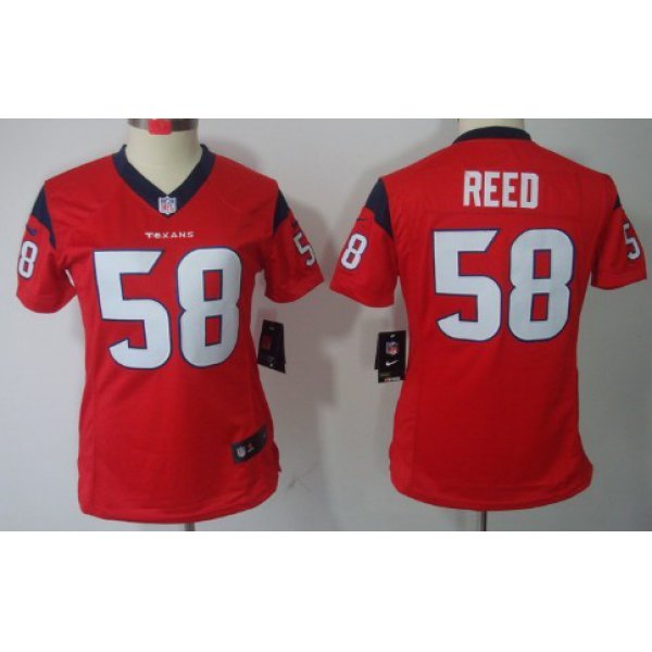 Nike Houston Texans #58 Brooks Reed Red Limited Womens Jersey