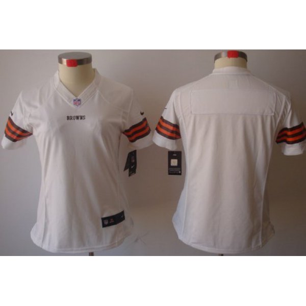 Nike Cleveland Browns Blank White Limited Womens Jersey