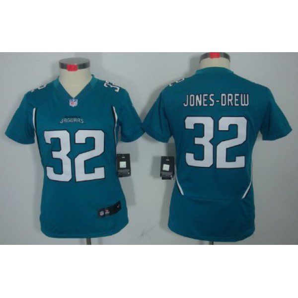 Nike Jacksonville Jaguars #32 Maurice Jones-Drew Green Limited Womens Jersey