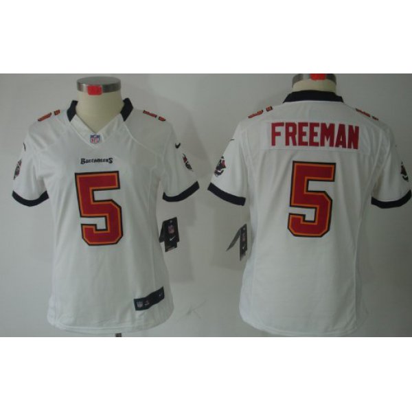 Nike Tampa Bay Buccaneers #5 Josh Freeman White Limited Womens Jersey