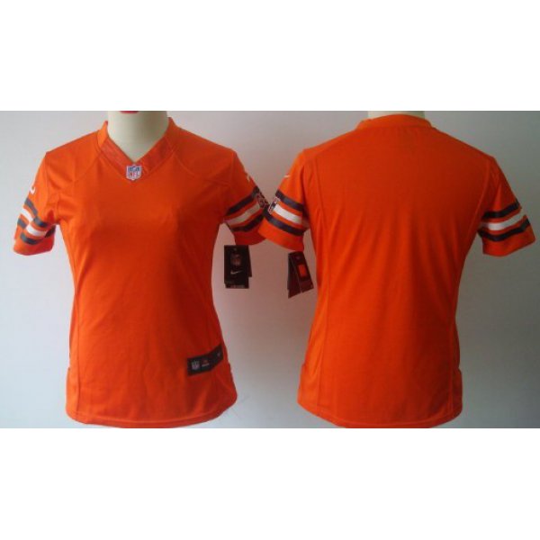 Nike Chicago Bears Blank Orange Limited Womens Jersey