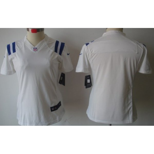 Nike Indianapolis Colts Blank White Limited Womens Jersey