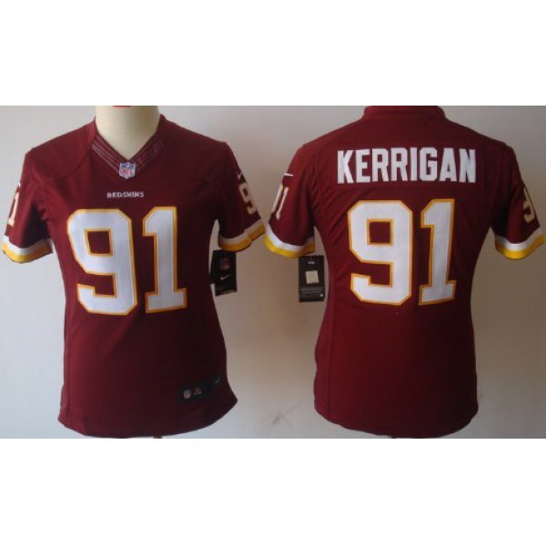 Nike Washington Redskins #91 Ryan Kerrigan Red Limited Womens Jersey