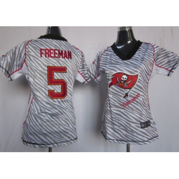 Nike Tampa Bay Buccaneers #5 Josh Freeman 2012 Womens Zebra Fashion Jersey