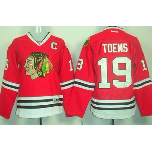 Chicago Blackhawks #19 Jonathan Toews Red Womens Jersey